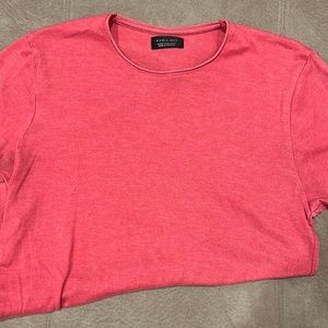 Zara Man brand, red, shortsleeved T-shirt